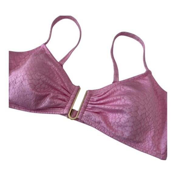 Time And Tru Womens Adjustable Straps Pink Textured Bikini Top XL (16-18) - Picture 8 of 9
